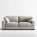 Sofa dwuosobowa szara z tapicerką poliestrową 180 × 90 × 85 cm